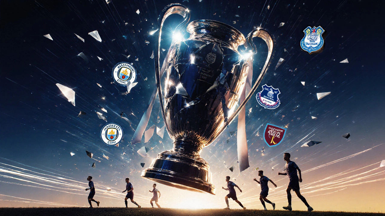 Символическое изображение роста конкуренции в английской Премьер-лиге 2024 года.