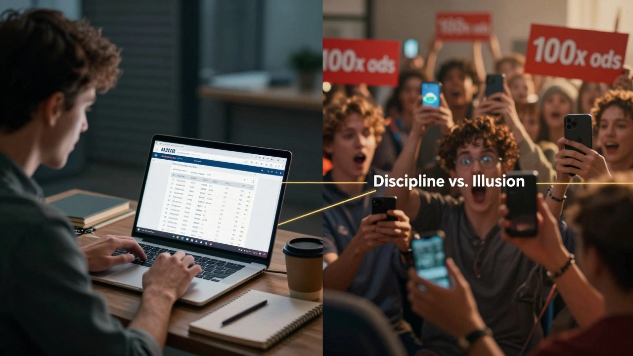 Сравнение дисциплинированного анализа футбольных статистик и хаотичных попыток быстро обогатиться.