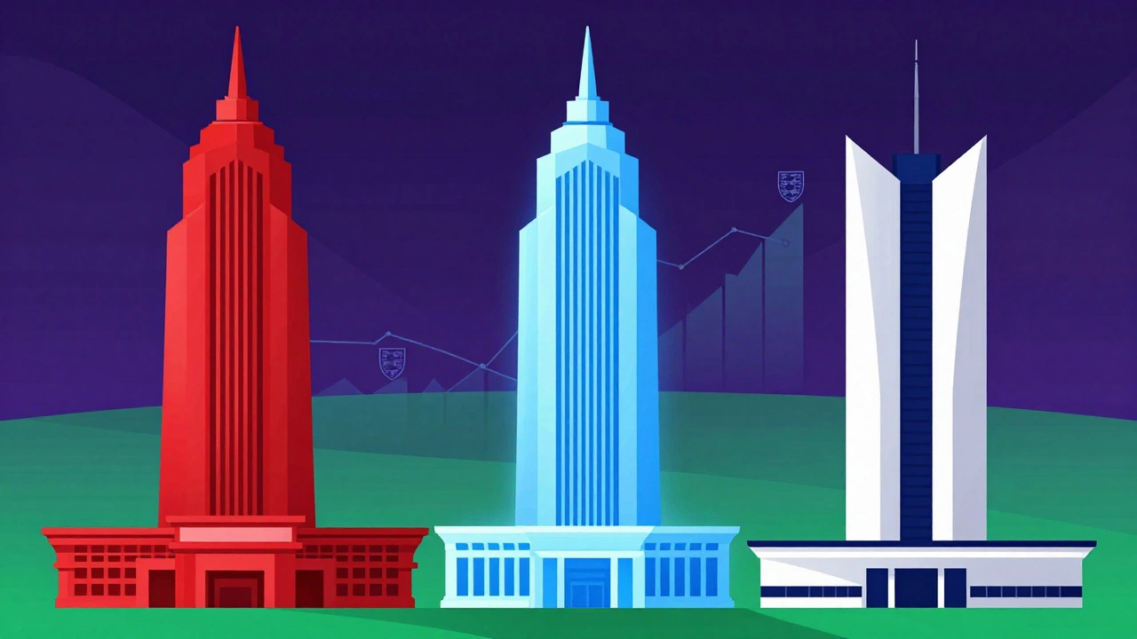 Три клуба-лидера представлены как символы силы