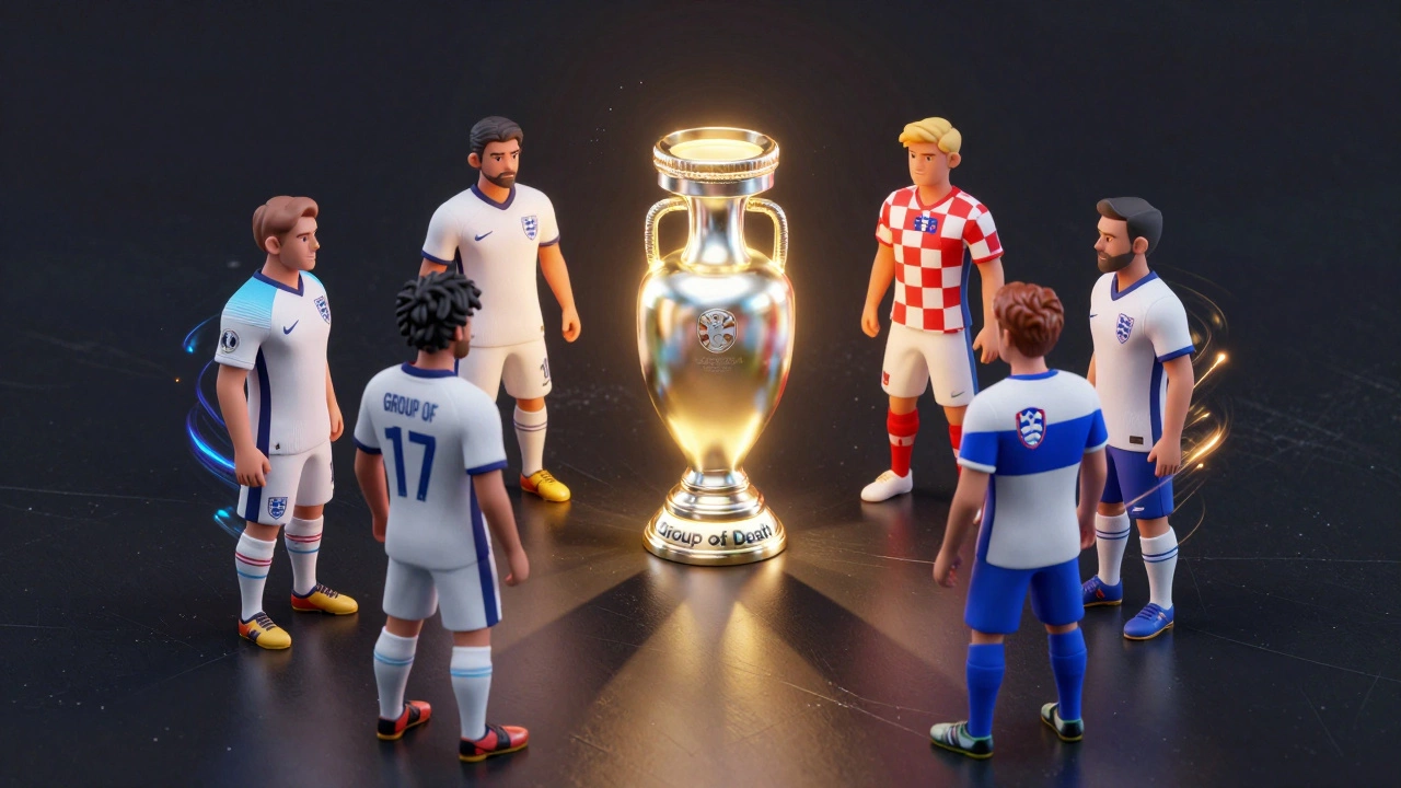 Символическое изображение борьбы топ-сборных за трофей Евро-2024